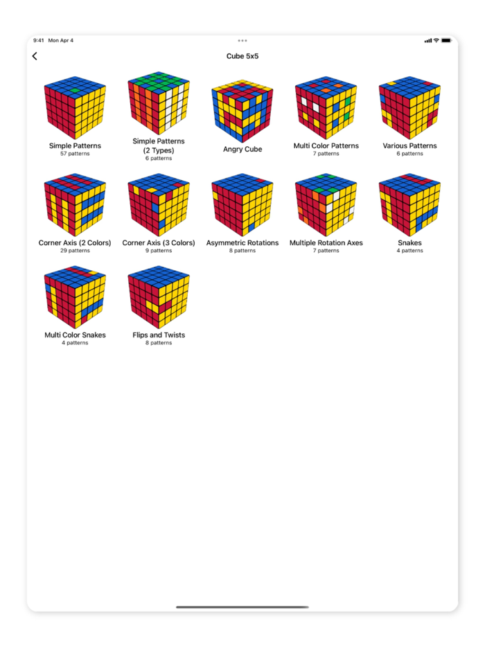 Patterns for Magic Cube