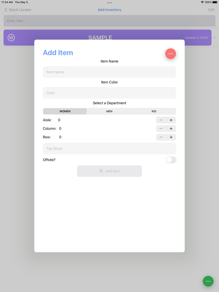 #2. StockLocator (iOS) Podle: Andres Made