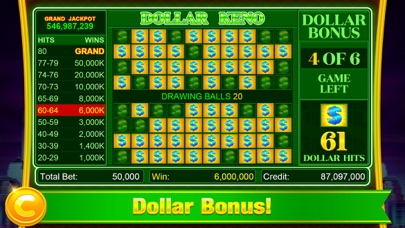 Keno - Cleopatra Keno Games Screenshot