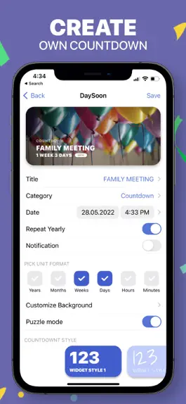 Game screenshot DaySoon: Countdown Widget hack