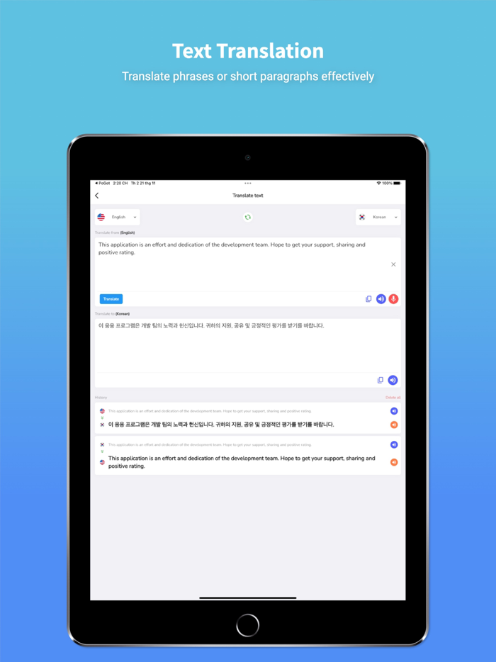Korean Translator and Learn 