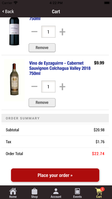 Westchester Wine Warehouse Screenshot