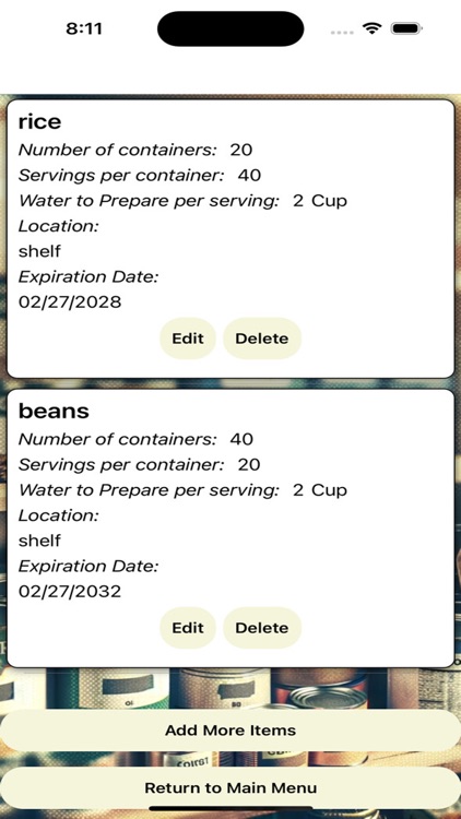 Food Storage Planner screenshot-4