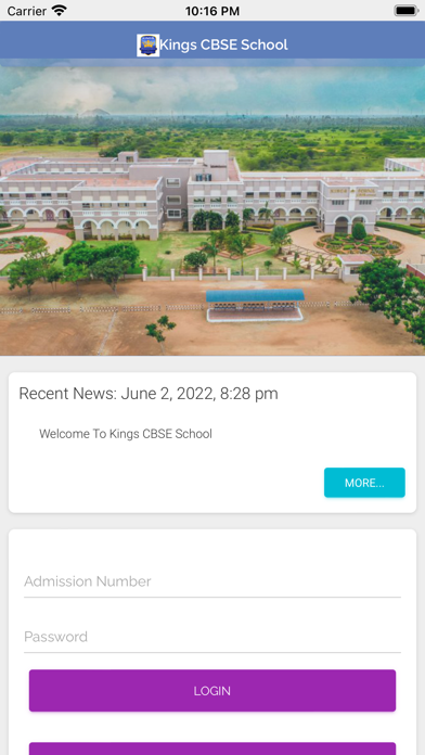 Kings CBSE School Screenshot
