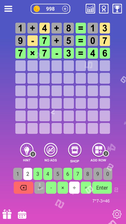 #2. Numberz - Math Puzzle Game (iOS) 由: Athmin Game Studio