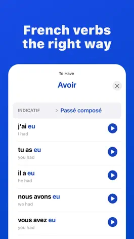 Game screenshot Learn French Verbs Conjugation mod apk