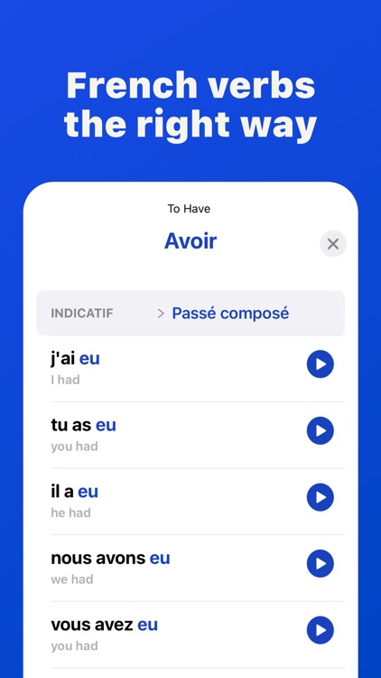French Verbs : Conjugation