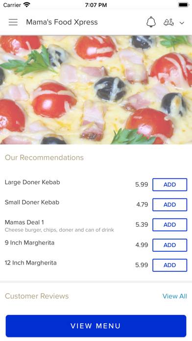 Mamas Food Xpress. Screenshot