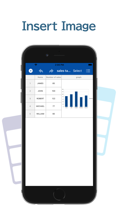 Table Notes Spreadsheet maker Screenshot