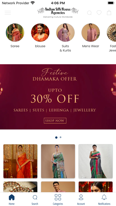 Indian Silk House Agencies Screenshot