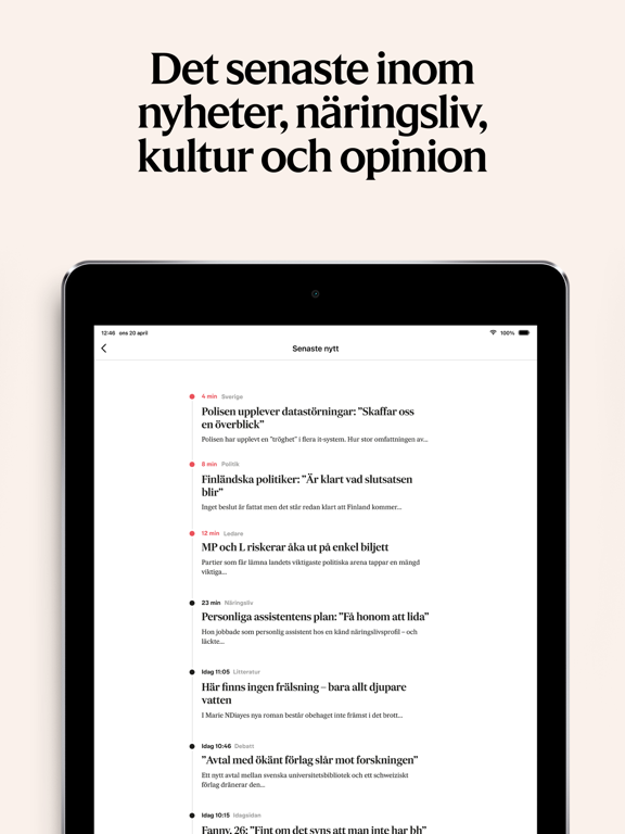 Svenska Dagbladet screenshot 3