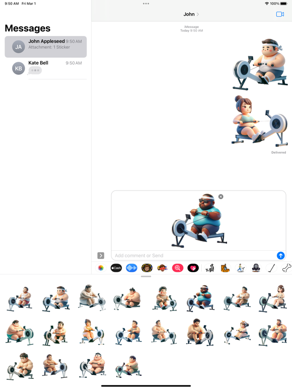 Screenshot #6 pour Rowing Machine Stickers