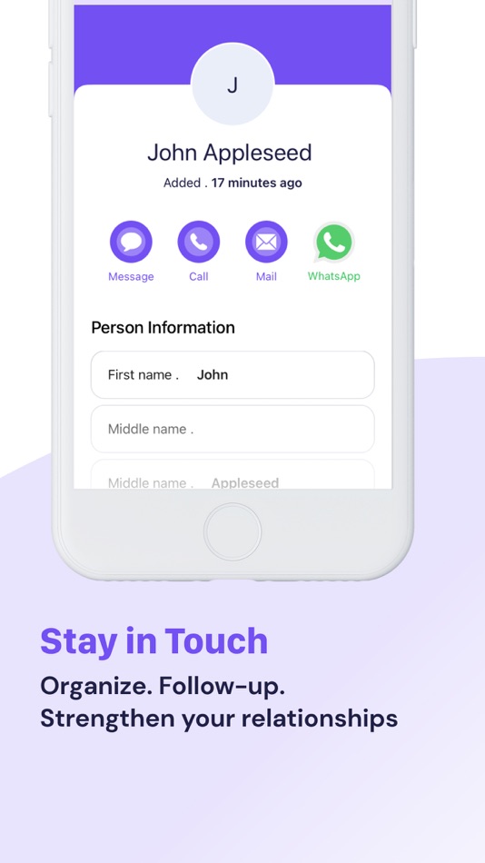 #2. Linkonce: Contact Reminder (iOS) โดย: Hussain Omar