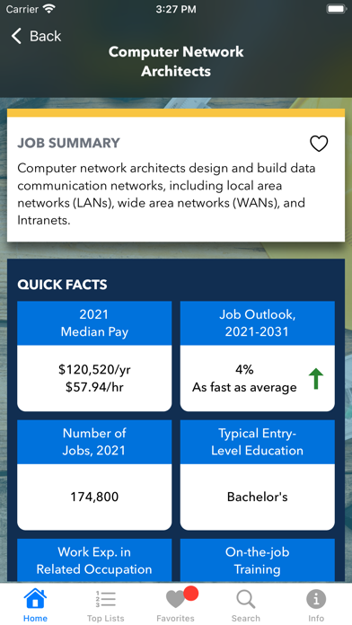 CareerInfo Screenshot