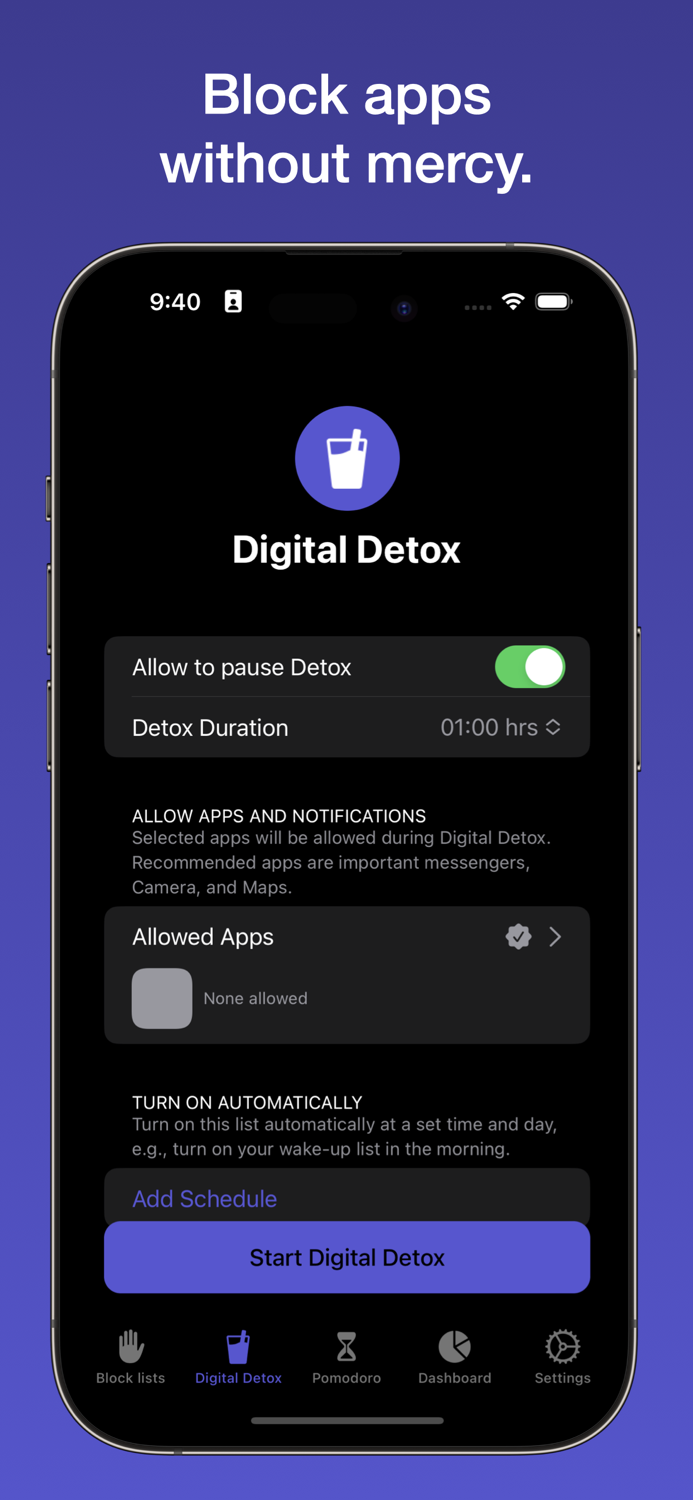 ScreenTime  Focus App Block