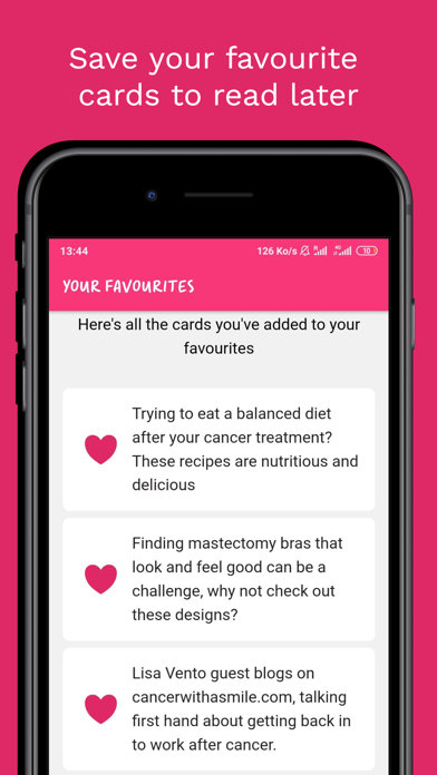 Becca - Breast Cancer Support Screenshot