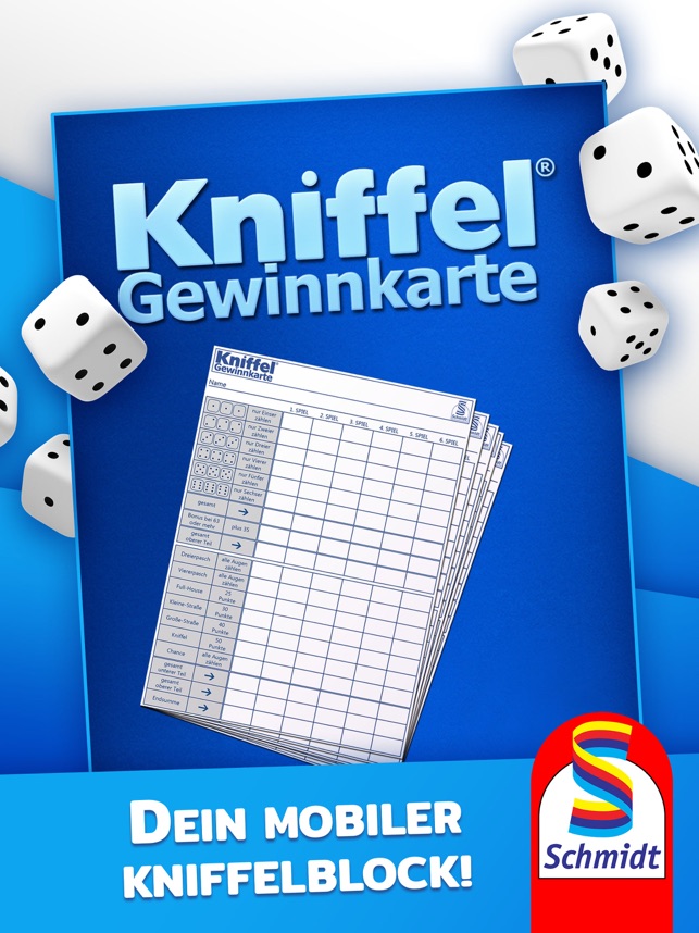 Kniffel® Gewinnkarte im App Store