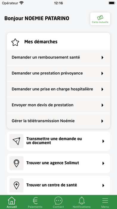 Solimut Mutuelle de France Screenshot
