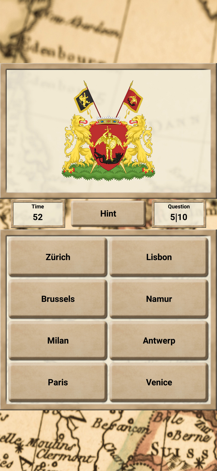 Europe Geography - Quiz Game