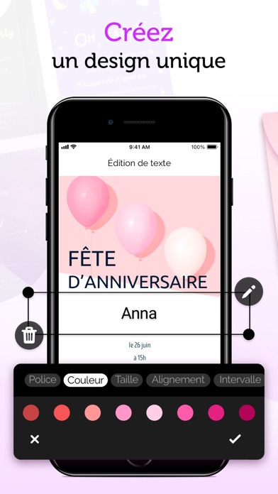 Screenshot #1 pour Faire Part: Carte D’invitation