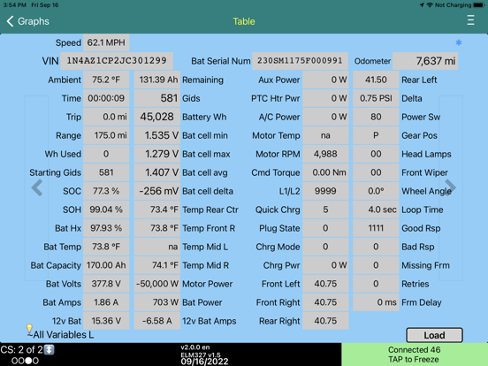 LeafSpy Pro iPad app afbeelding 4