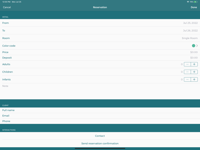 MOLE - hotel BandB manager