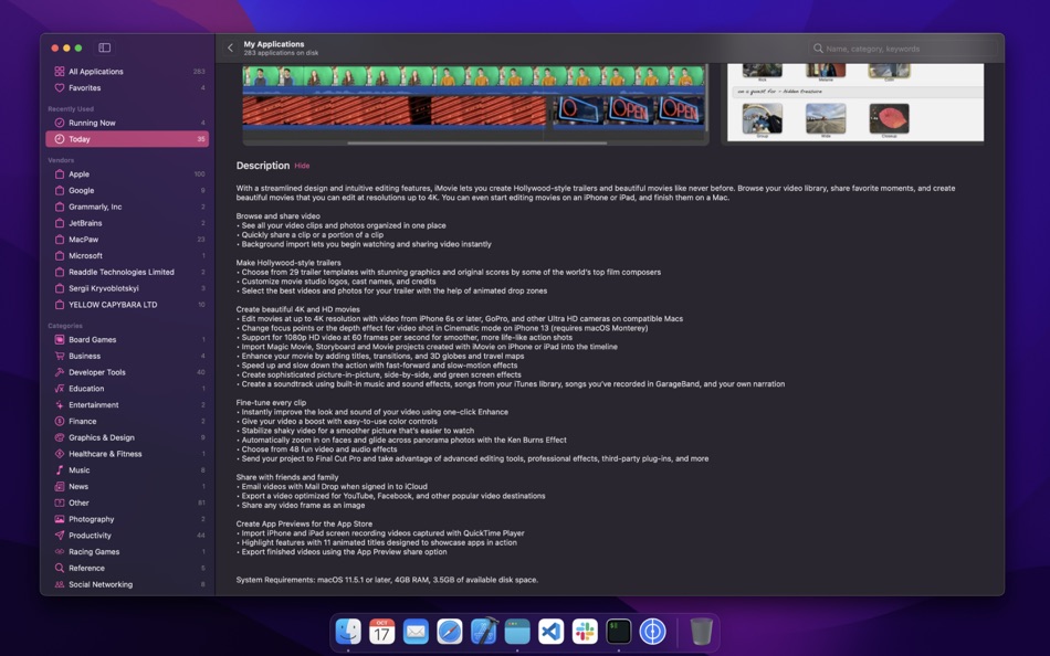 #5. My Applications (macOS) 由: Sergii Kryvoblotskyi