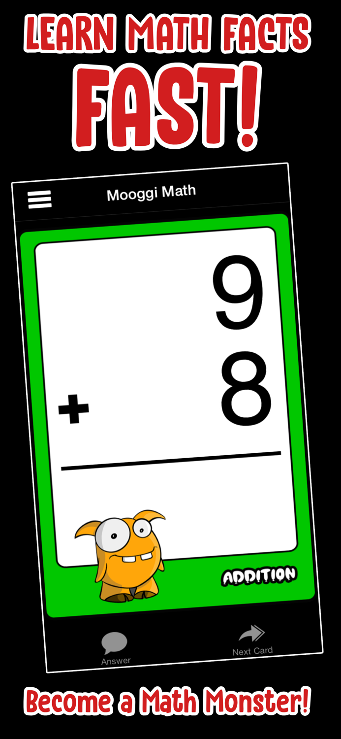 Mooggi Math Flash Cards