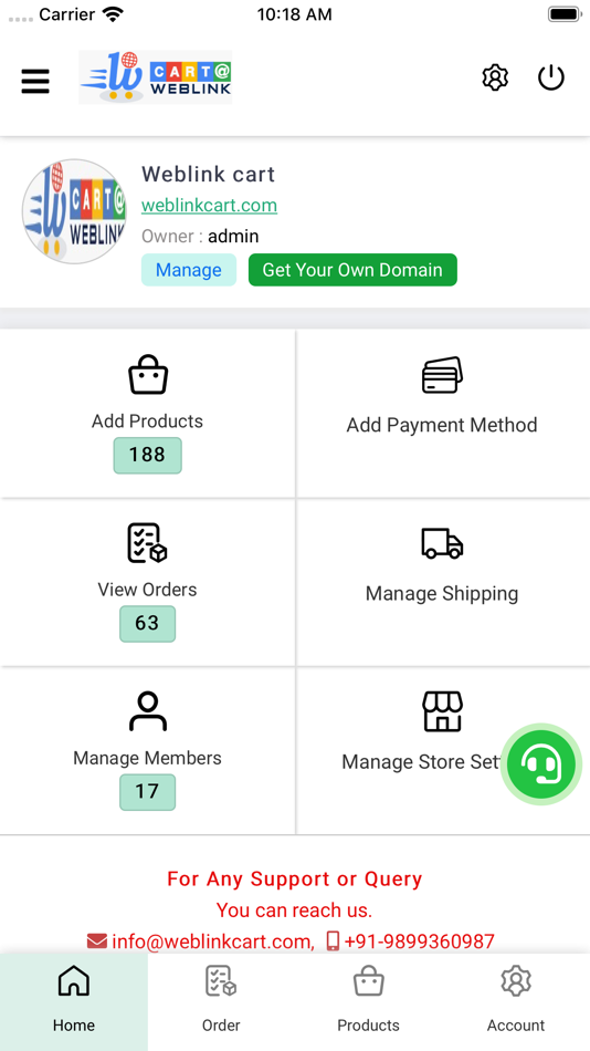 #1. Weblink Cart (iOS) 由: Weblink .In Pvt Ltd