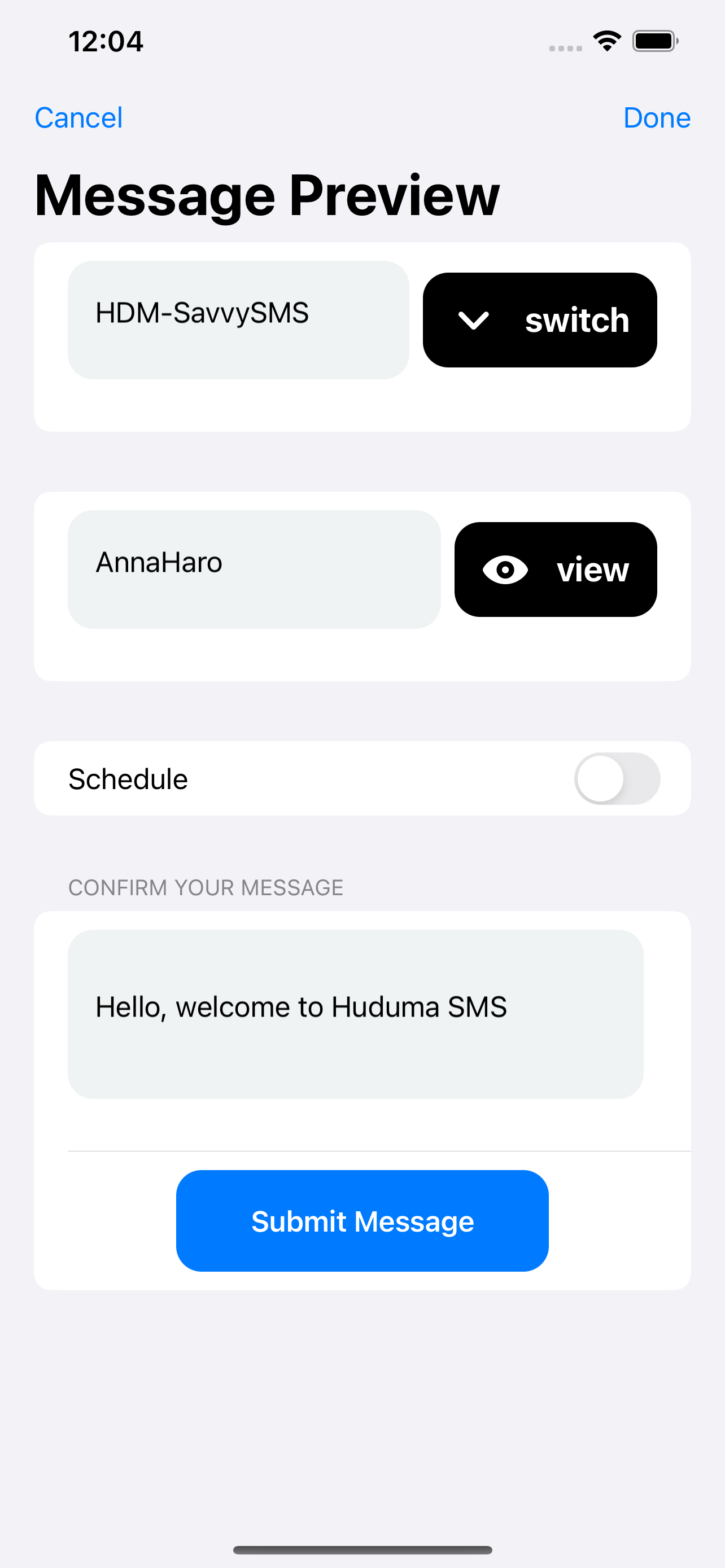 Huduma SMS