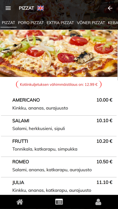 Lavera Pizzeria Screenshot
