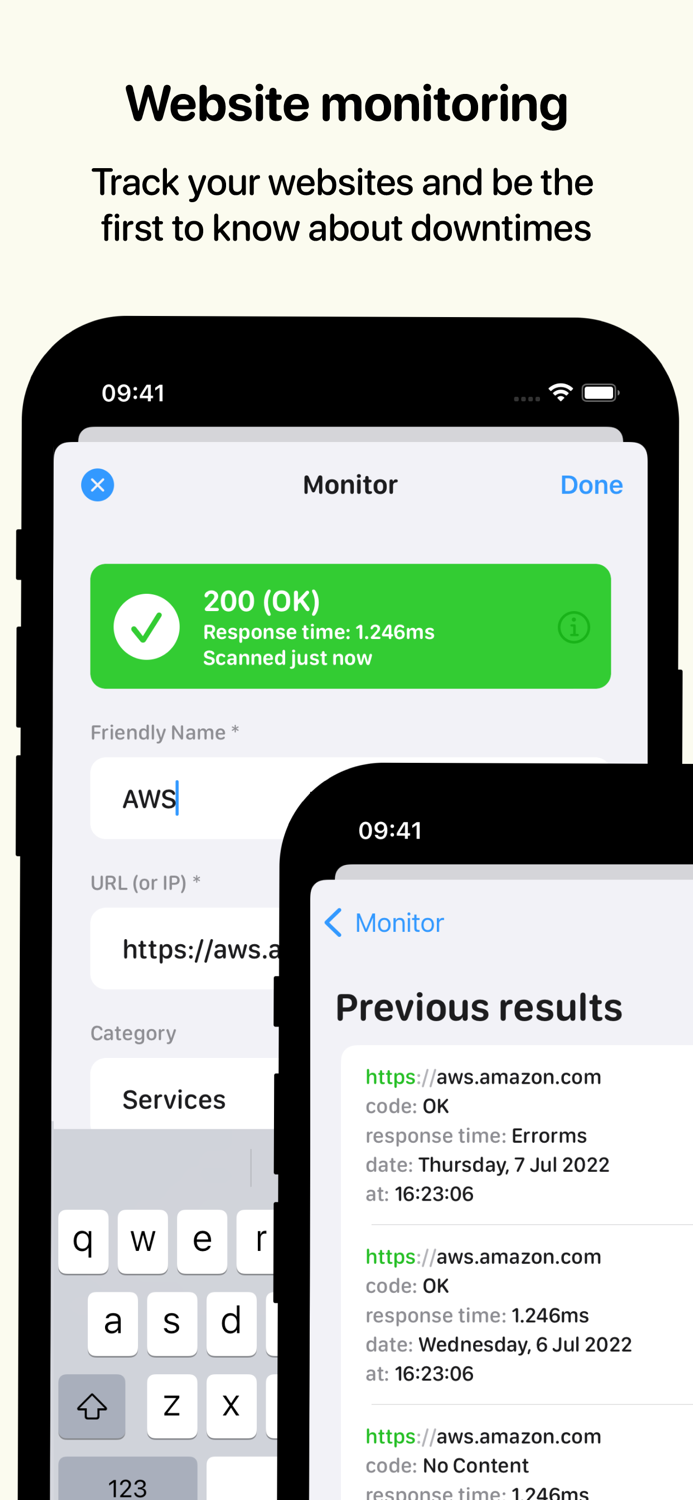 Down or Not Website Monitor