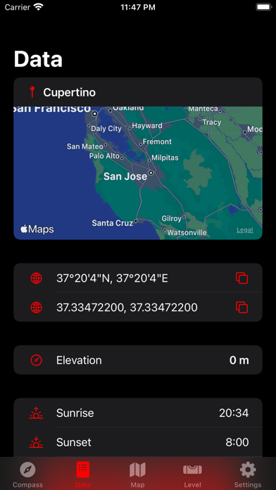 Compass • iPhone screenshot 6 - Navigation app