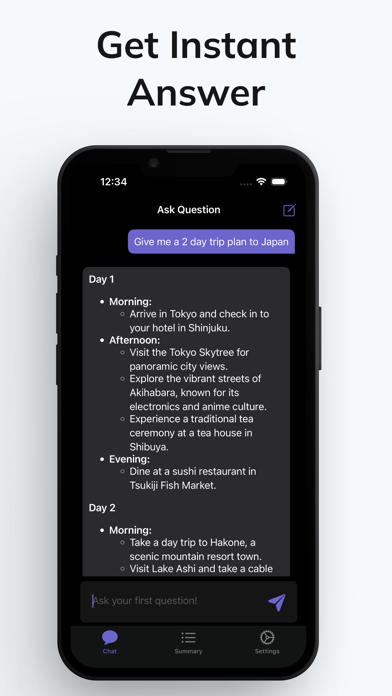 Screenshot #2 pour Answer AI - Chat bot Writing