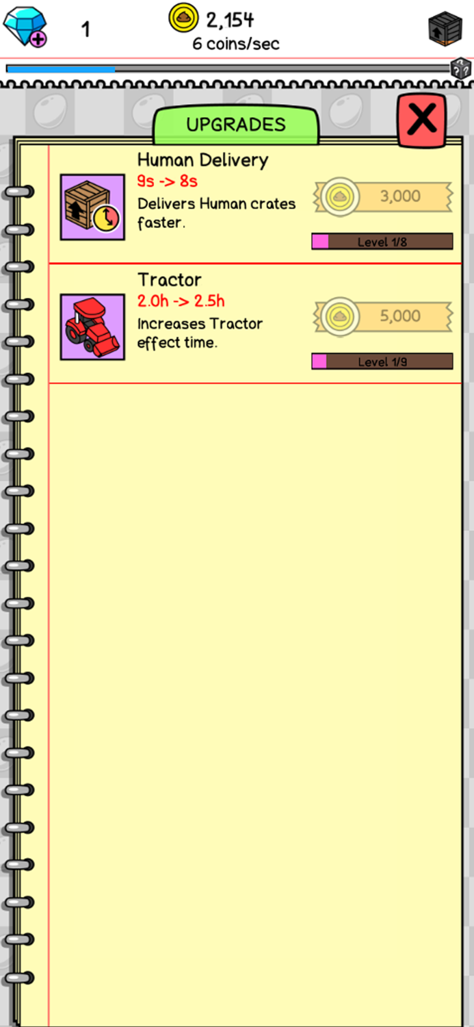 Human Evolution Merge Game