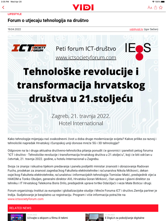 Screenshot #6 pour Vidi časopis
