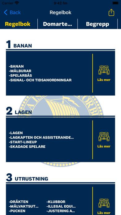 Spelregler för Svensk Ishockey Screenshot