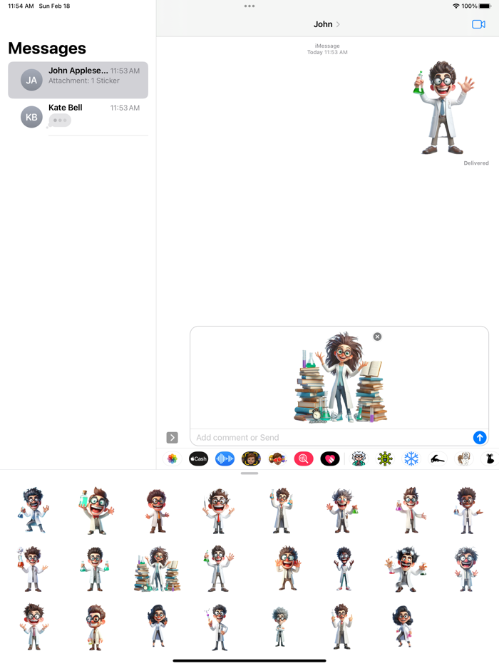 Mad Scientist Stickers