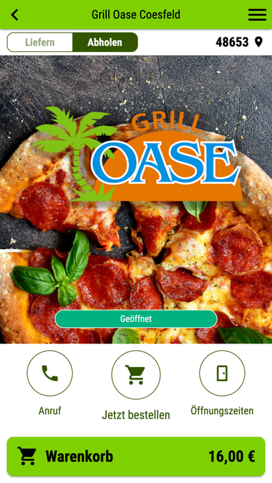 Grill Oase Coesfeld Screenshot