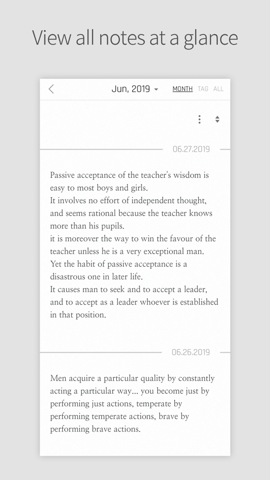 #3. DAILY NOTE - Day Note, Diary (iOS) 由: youngjin seo
