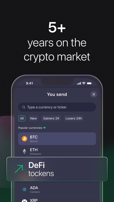Screenshot #3 pour ChangeNOW: Crypto Exchange App