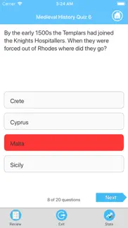 medieval history quizzes iphone screenshot 4