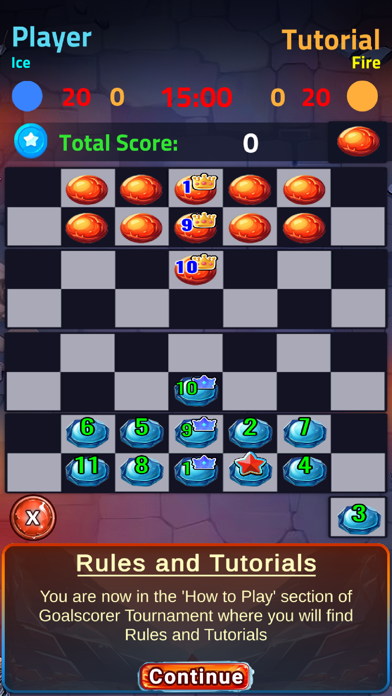 Fire n Ice Strategy Board Game Screenshot