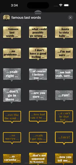 Game screenshot famous last words stickers mod apk