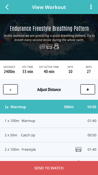 Swim Trainer Online Screenshot