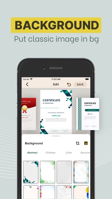 Certificate Templates & Maker Screenshot