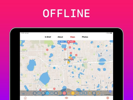 Orlando Travel Guide Offline iPad screenshot 4 - Navigation app
