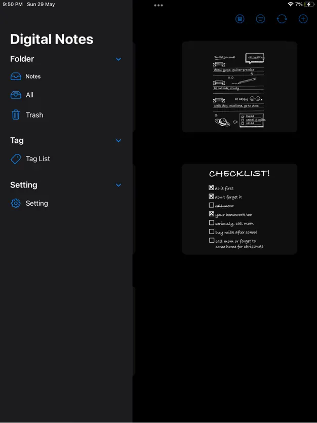 App screenshot for Digital Notes: Note Taking App