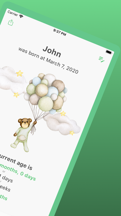 Screenshot #2 pour Baby Age Tracker゜