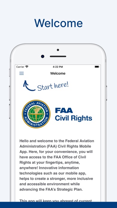 FAA Civil Rights Screenshot
